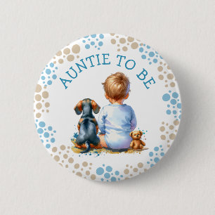Macaron Rond 5 Cm Tante   Baby shower bébé et Dachshund