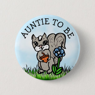 Macaron Rond 5 Cm Tante d'être le Baby shower Little Fox