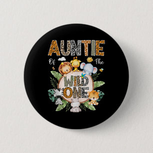 Macaron Rond 5 Cm Tante Du Sauvage Un Premier Anniversaire Safari Ju