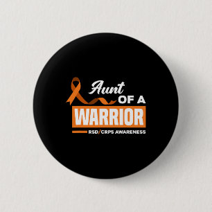 Macaron Rond 5 Cm Tante D'Un Soutien De Guerrier Supporter Crps Rsd