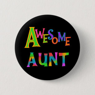 Macaron Rond 5 Cm Tante impressionnante T-shirts et cadeaux