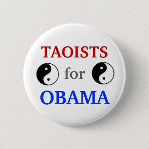 Macaron Rond 5 Cm Taoists pour le bouton d'Obama 2012
