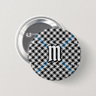 Macaron Rond 5 Cm Tartan à carreaux Clan Haig