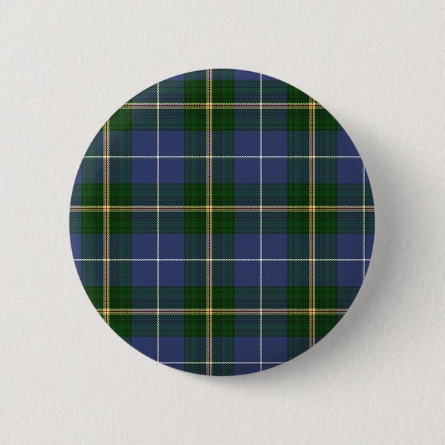 Macaron Rond 5 Cm Tartan de la Nouvelle-Écosse (Devant)