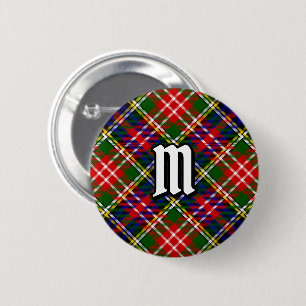 Macaron Rond 5 Cm Tartan du clan Christie