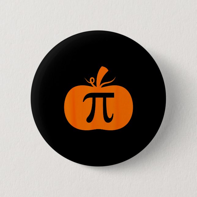 Macaron Rond 5 Cm Tarte à la citrouille drôle de maths Halloween Tha (Devant)