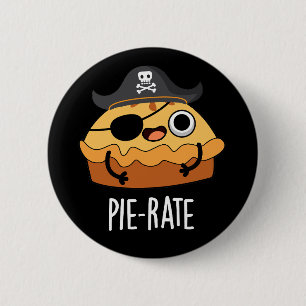Macaron Rond 5 Cm Tarte à tarte amusant Pirate Pie Pie Pie Pie Dark 