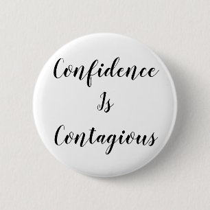 Macaron Rond 5 Cm Tasse Confiance Est Contagieuse   Citation Inspira