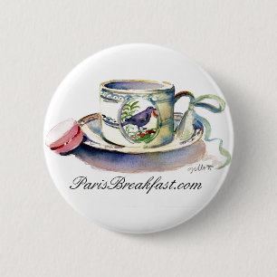 MACARON ROND 5 CM TASSE D'OISEAU