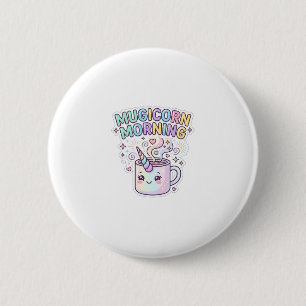 Macaron Rond 5 Cm Tasse Licorne Mugicorn Matin Graphisme Zazzle Créa