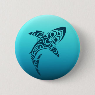 Macaron Rond 5 Cm Tatouage tribal de requin