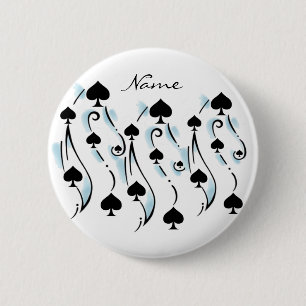 Macaron Rond 5 Cm Tattoo style noir Thunder_Cove