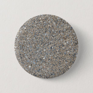 Macaron Rond 5 Cm Taupe Concrete Cement Blue Aggregate Sidewalk