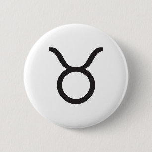 MACARON ROND 5 CM TAUREAU, SYMBOLE DU ZODIAQUE