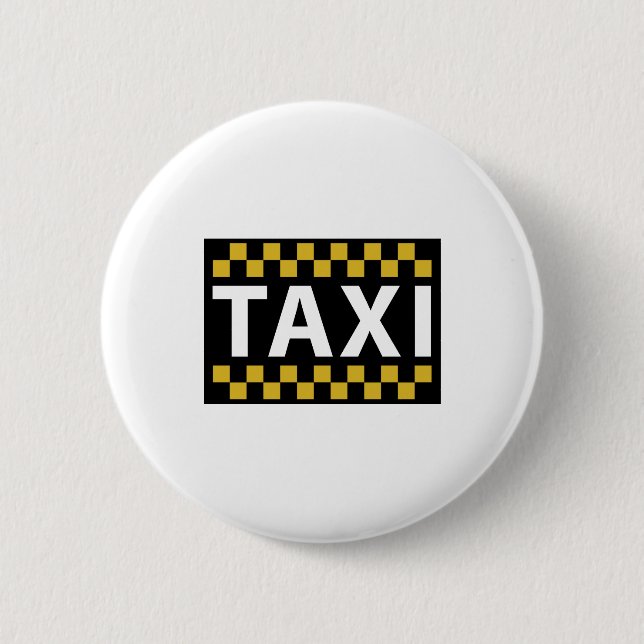 Macaron Rond 5 Cm Taxi (Devant)