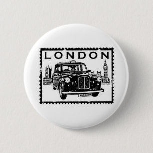 Macaron Rond 5 Cm Taxi de Londres
