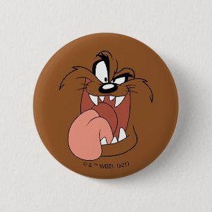 Macaron Rond 5 Cm TAZ™ Crazy Smile