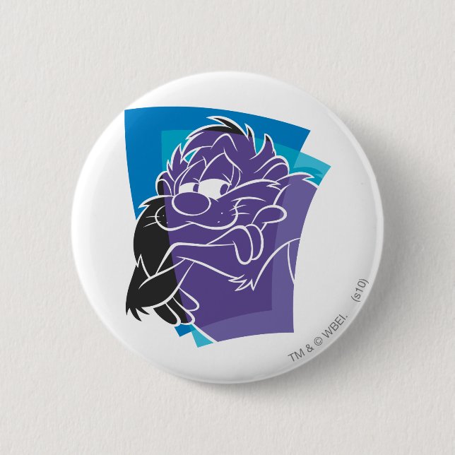 Macaron Rond 5 Cm TAZ™ Smug (Devant)