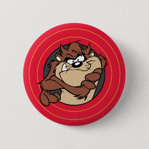 Macaron Rond 5 Cm TAZ™ Through LOONEY TUNES™ Circles