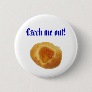 Macaron Rond 5 Cm "Tchèque je !" goupille