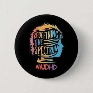 Macaron Rond 5 Cm Tdah Autisme Tdah Spectre Autistique Neurodiversit