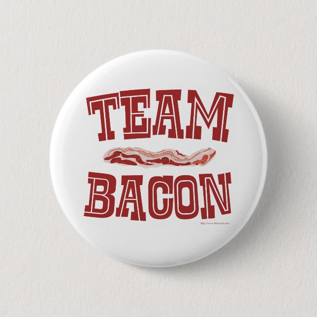 Macaron Rond 5 Cm Team Bacon Fun Breakfast Life Art (Devant)