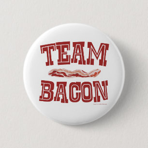 Macaron Rond 5 Cm Team Bacon Fun Breakfast Life Art