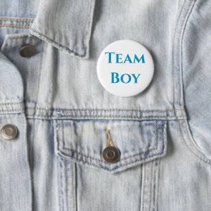 Macaron Rond 5 Cm Team Boy Gender Revela