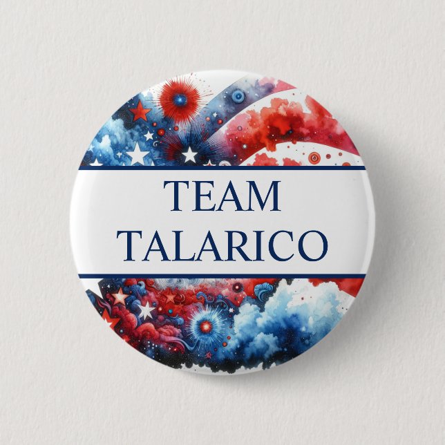 Macaron Rond 5 Cm Team James Talarico for President (Devant)