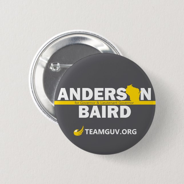 Macaron Rond 5 Cm TeamGuv - Anderson/Baird (Devant & derrière)