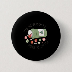 Macaron Rond 5 Cm Technicien en pharmacie Noël Diplômé en pharmacie
