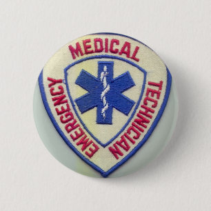 MACARON ROND 5 CM TECHNICIEN MÉDICALE EMT DE SECOURS