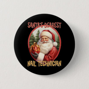 Macaron Rond 5 Cm Technicien Nail Noël Fête Amour Noël