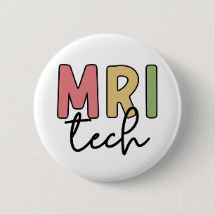 Macaron Rond 5 Cm Technologie IRM   Technologue en IRM Technicien en
