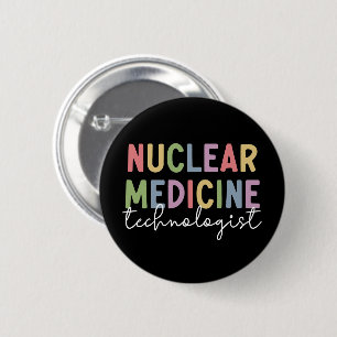 Macaron Rond 5 Cm Technologue en médecine nucléaire Cadeaux CNMT