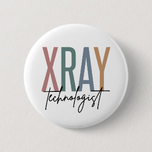 Macaron Rond 5 Cm Technologue en radiographie de Xray Tech Cadeaux m