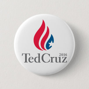 Macaron Rond 5 Cm Ted Cruz pour le bouton du président 2016