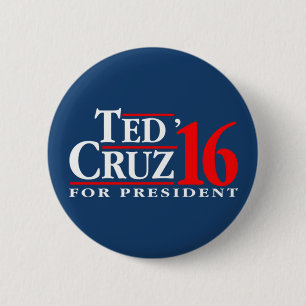 Macaron Rond 5 Cm Ted Cruz pour le président