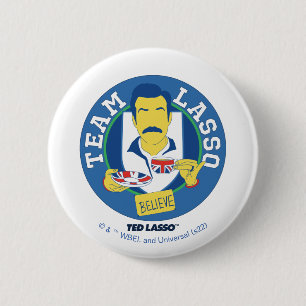 Macaron Rond 5 Cm Ted Lasso   Team Lasso Tea Iconic Avatar