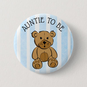 Macaron Rond 5 Cm Teddy Bear Brown Teddy Tante à être Bouton