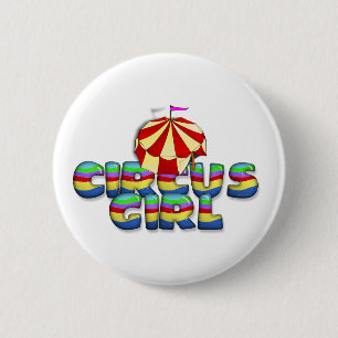 Macaron Rond 5 Cm TEE Circus Girl