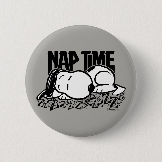 Macaron Rond 5 Cm Tee - shirt | Snoopy Nap Time (Devant)