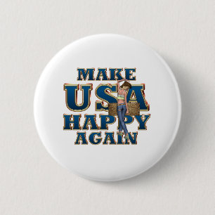 Macaron Rond 5 Cm TEE USA Happy Buttons