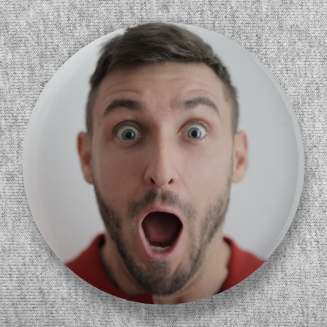 Macaron Rond 5 Cm Téléchargement de la photo Selfie | Votre Fun Face (Créateur téléchargé)