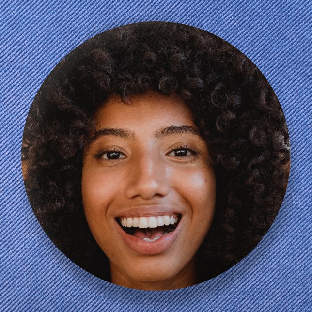 Macaron Rond 5 Cm Téléchargement de la photo Selfie | Votre Fun Face (Créateur téléchargé)