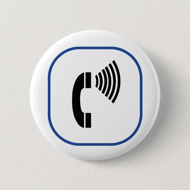 Macaron Rond 5 Cm Téléphone de contrôle du volume (Devant)