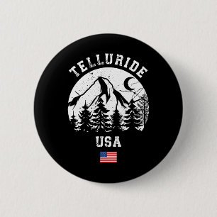 Macaron Rond 5 Cm Telluride Colorado Station de ski alpin Ski améric