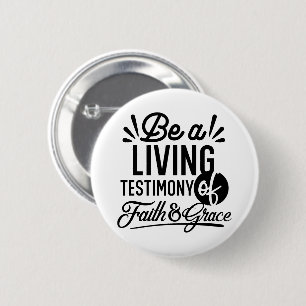 Macaron Rond 5 Cm Témoignage Vivant Citation Biblique Motivation Chr
