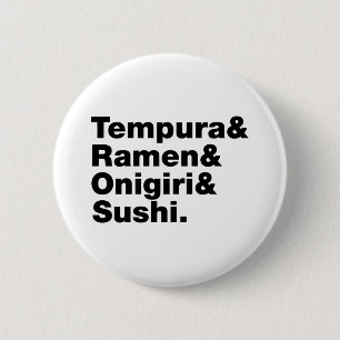 Macaron Rond 5 Cm Tempura & Ramen & Onigiri & Sushi.