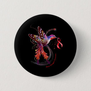 Macaron Rond 5 Cm Tenir Burgundy Ribbon Cerveau Aneurysme Sensibilis